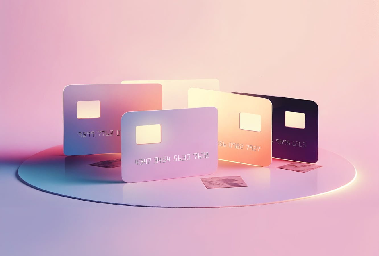 various credit cards