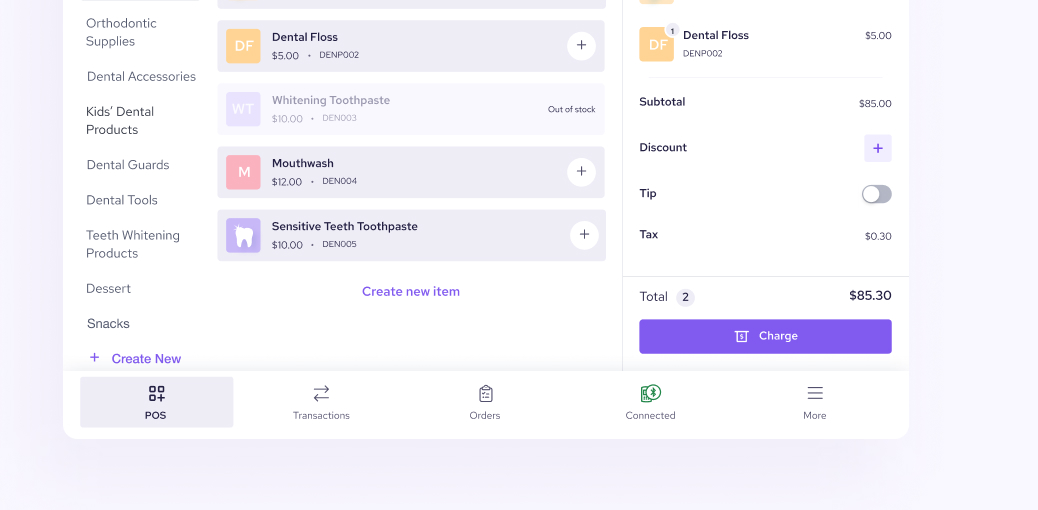 Accept in-person payment