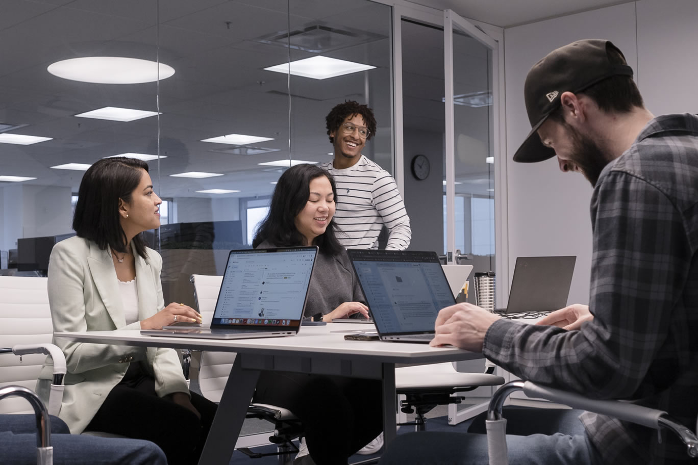 Helcim Team Meeting in Calgary Office