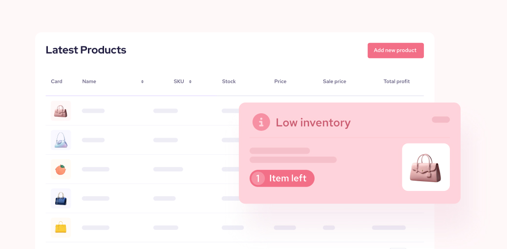 Manage your inventory