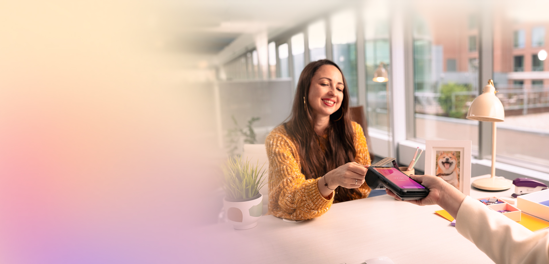 Rate calculator ad hero background image