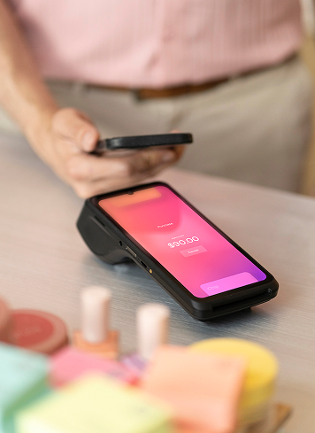 Accept payment in person