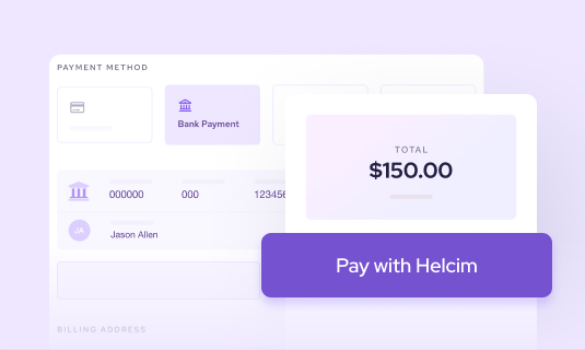 Customer select ACH payments at checkout