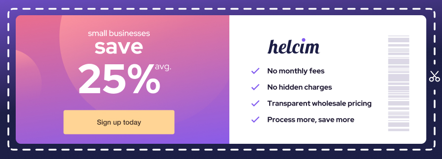 Sign up a free Helcim merchant account