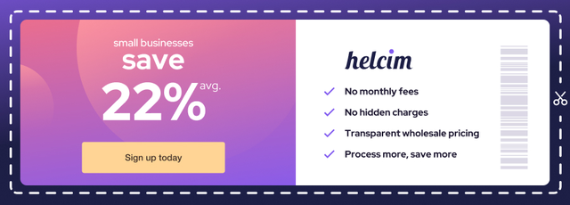 It's time to save with Helcim