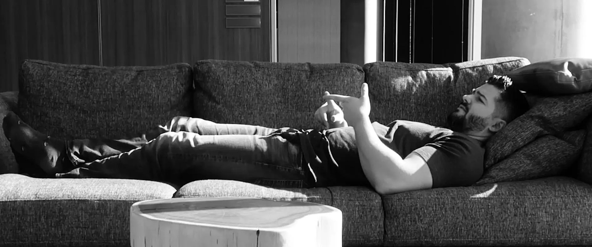 Nic on the couch thinking about building an Ecommerce platform